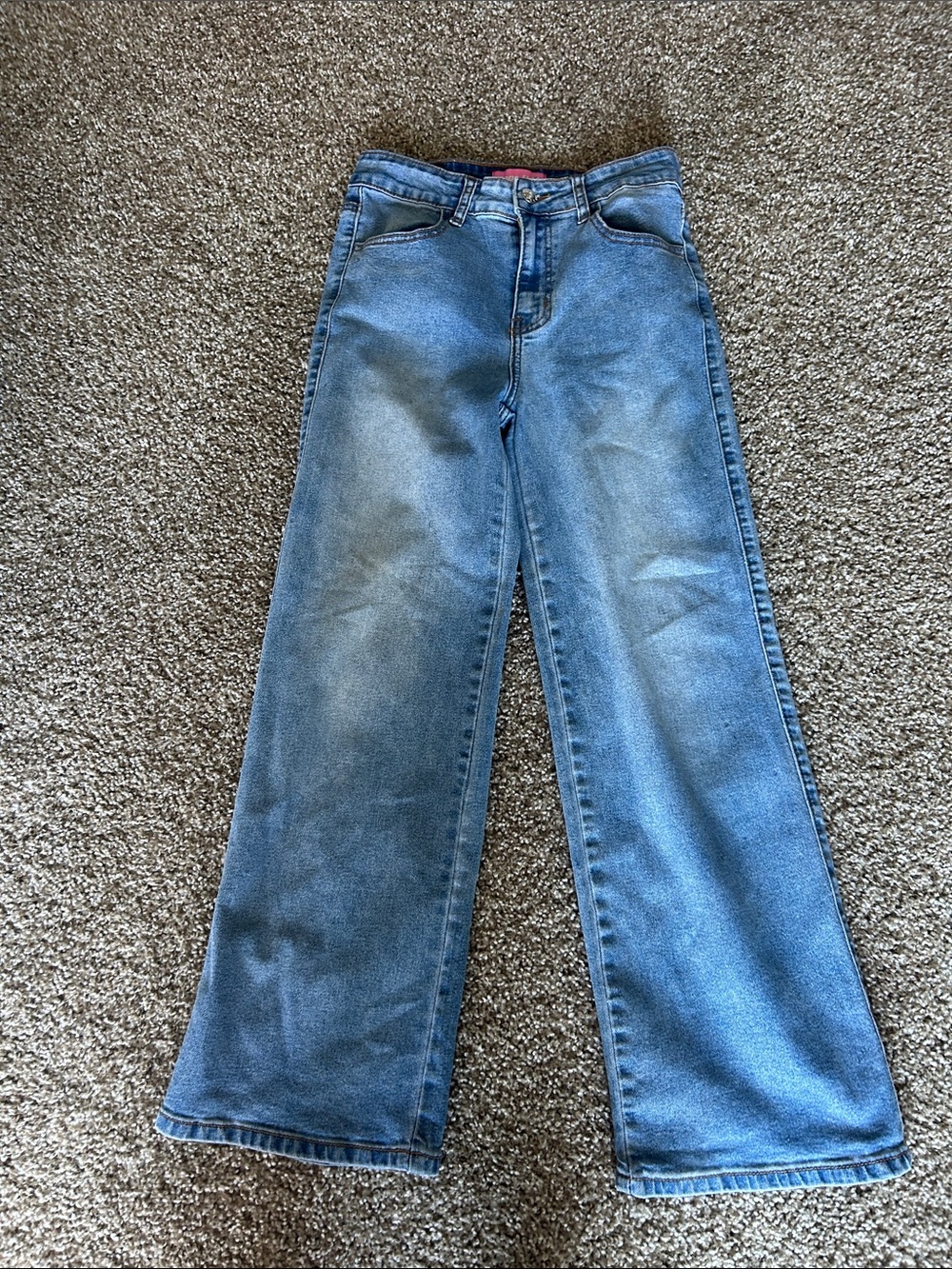Women's Wide-Leg Blue Denim Jeans